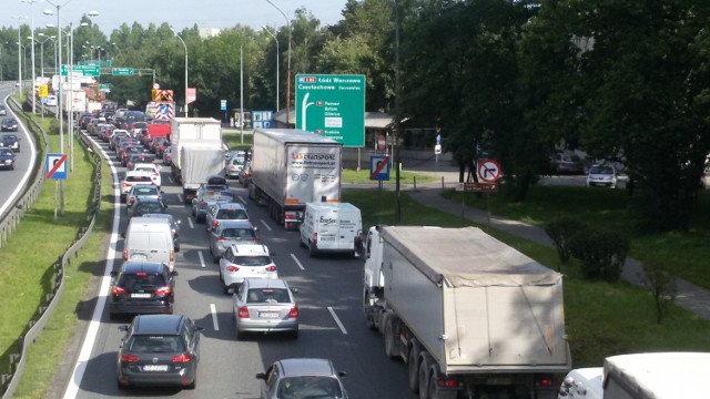 Ogromne korki w Katowicach! Remont węzła Bagienna i A4