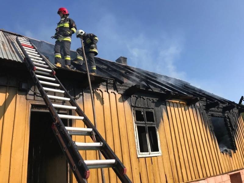 55-latek zginął w pożarze domu w Witowicach Dolnych