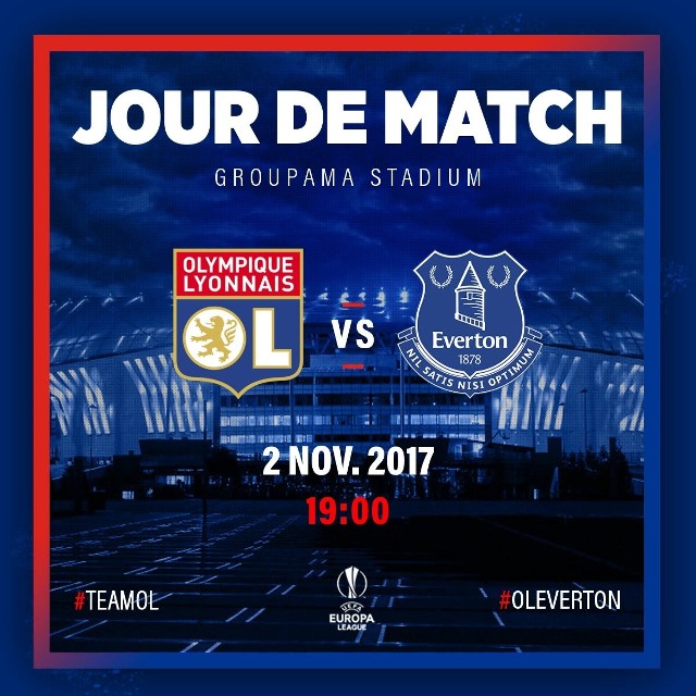 Olympique Lyon podejmuje Everton na własnym stadionie 2 listopada 2017