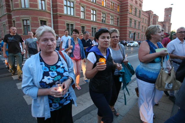 Wrocławianie protestowali w sprawie wolnych sądów już 18 lipca