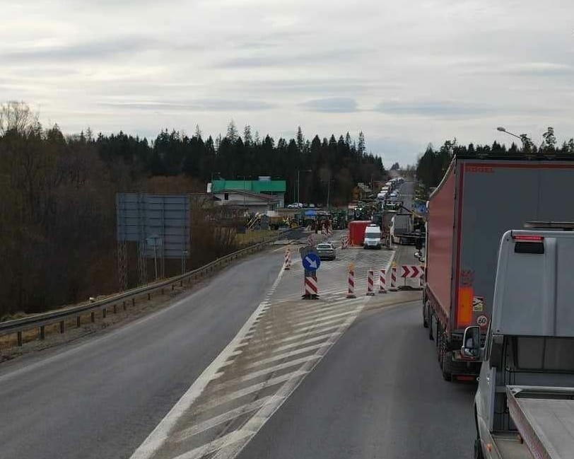 Rolnicy ze Słowacji blokowali przejście graniczne...