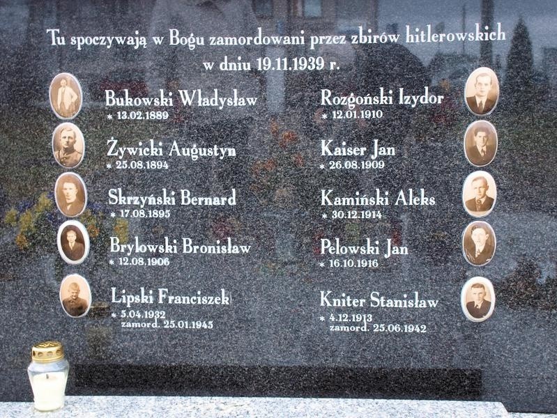 Na pomniku na cmentarzu w Starej Kiszewie upamiętniono...