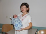 Tomasz Bywald jest pierwszym dzieckiem urodzonym w ostrołęckim szpitalu w tym roku