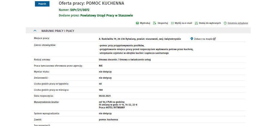 Oferty pracy z najwyższymi zarobkami w powiecie staszowskim. Kto jest poszukiwany? [TOP 10]