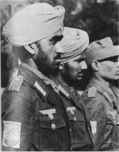 W Legionie Wolnych Indii (Azad India) służyli m.in. Sikhowie, którzy wyróżniali się brodami i turbanami