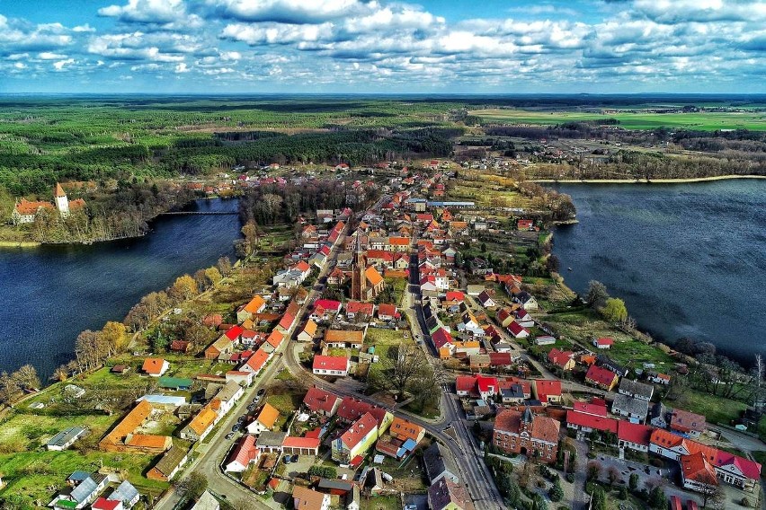 LUBUSKIE. LUBNIEWICE. Zdjęcia jezior: Lubiąż i Krajnik oraz...