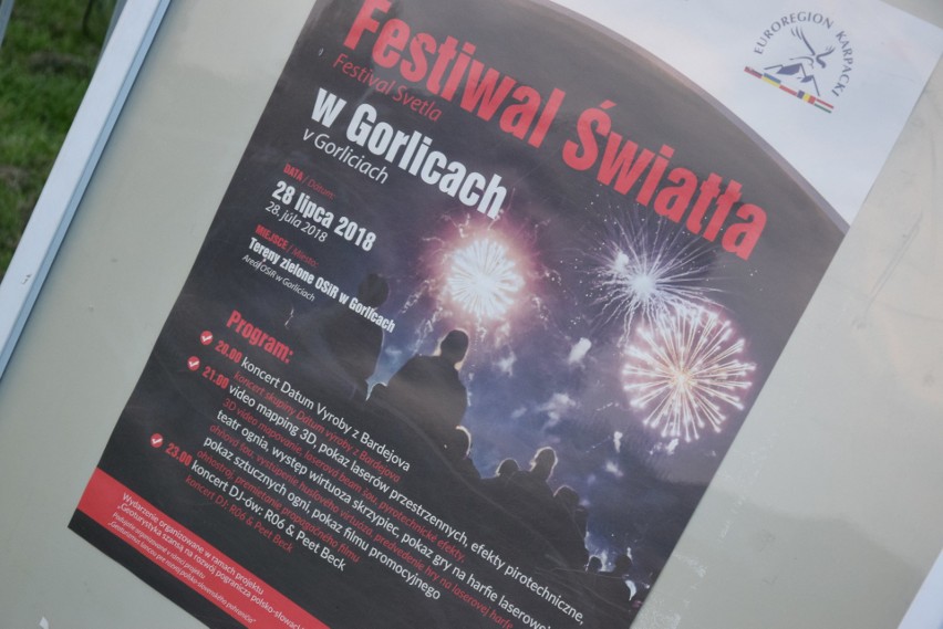 Festiwal Światła w Gorlicach: był teatr ognia, fajerwerki, jakich miasto nie widziało i genialny pokaz laserów. Do tego energetyczna muzyka