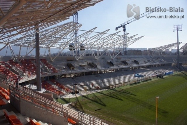 Budowa stadionu w Bielsko-Białej