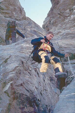 Tomasz Nowak na grani Matterhornu.
