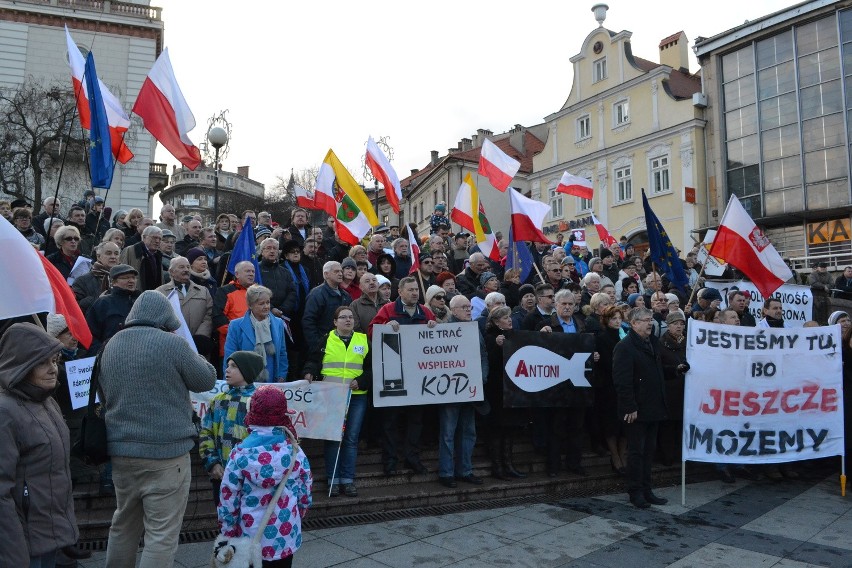 Manifestacja Komitetu Obrony Demokracji w Bielsku-Białej [ZDJĘCIA, WIDEO]