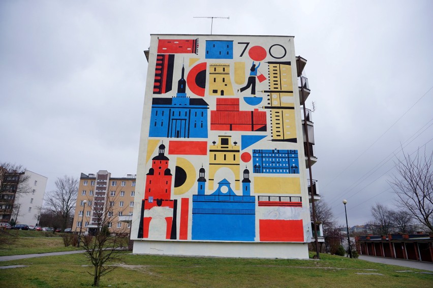 Nowy i kolorowy mural na 700-lecie Lublina powstał na Wrotkowie. Zobacz zdjęcia