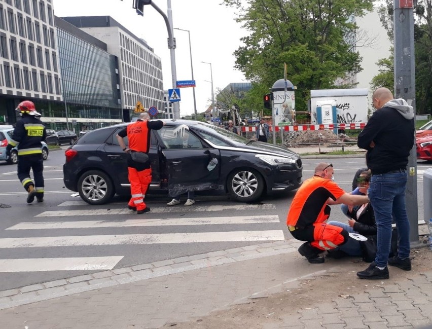 Wypadek przy Arkadach Wrocławskich 24.05.2021