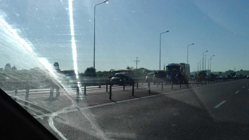 Wypadek na A4 pod Krakowem, utrudnienia na autostradzie