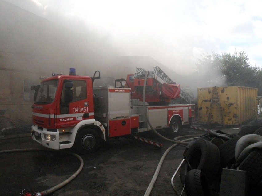 Pożar przy ul. Szczecińskiej w Słupsku