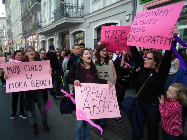 W Poznaniu w poprzedni weekend protestowano przeciwko zaostrzeniu przepisów aborcyjnych