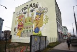 Nowy mural na kamienicy przy Głogowskiej