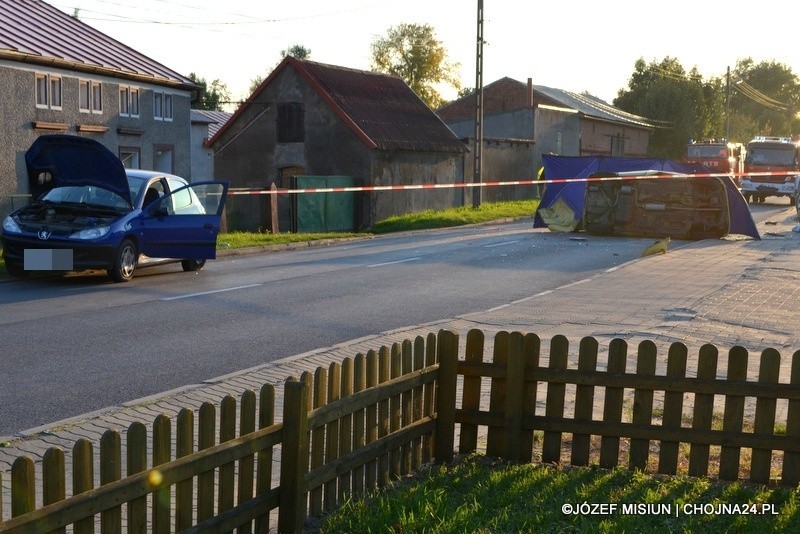 Śmiertelny wypadek w Mieszkowicach. Droga jest zablokowana [zdjęcia]