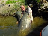 Wędkarze z gminy Wieliczka złowili gigantyczne sumy. Każdy ważył ponad 100 kg [ZDJĘCIA]