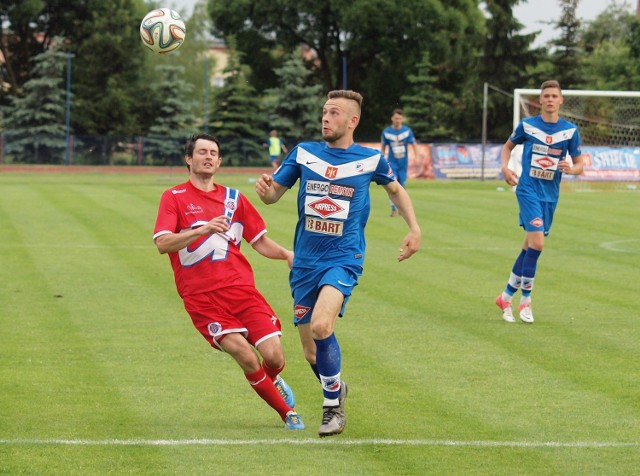 Michał Cywiński (niebieski trykot) w nowym sezonie chce spróbować sił w wyższej lidze.