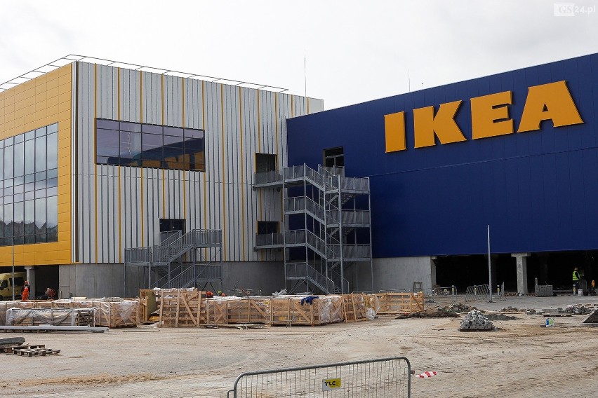 Budowa sklepu IKEA w Szczecinie.