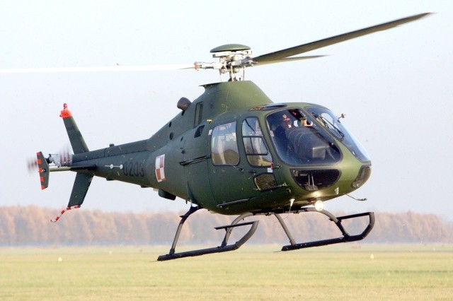 Śmigłowiec SW-4 w wersji wojskowej. Według Agusty, model ten może posłużyć za bazę do budowy maszyny bezzałogowej