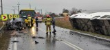 Wypadek autokaru z przedszkolakami na Dolnym Śląsku. Są ranni! Droga Legnica-Złotoryja jest zablokowana 