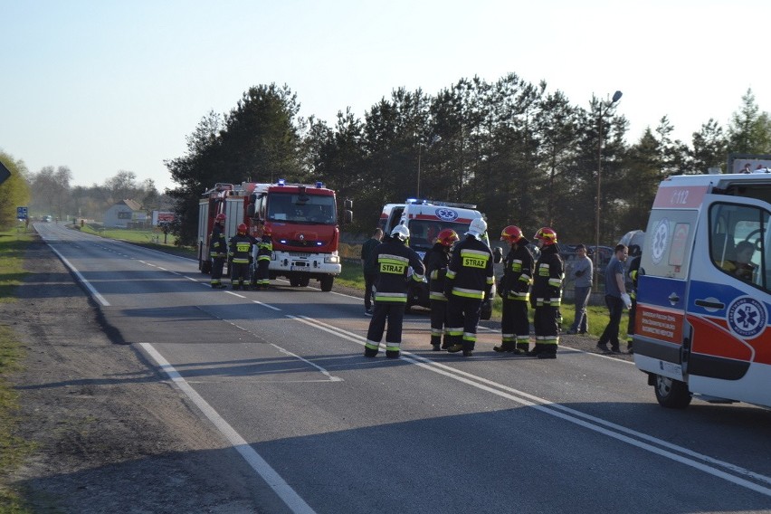 Wypadek na DK 46 w Kochanowicach 18.04.2019.