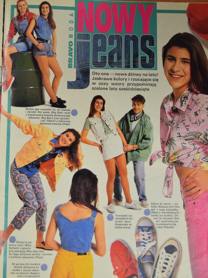 Moda i trendy na początku lat 90. wg czasopisma Bravo, cz. II