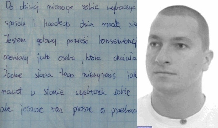 Podejrzany o zabójstwo i poszukiwany przez policję napisał do redakcji: Modlę się o duszę Gracjana...
