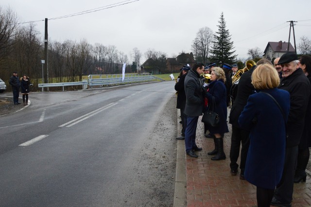 Otwarcie mostu w Jasienicy na drodze powiatowej Myślenice-Sułkowice