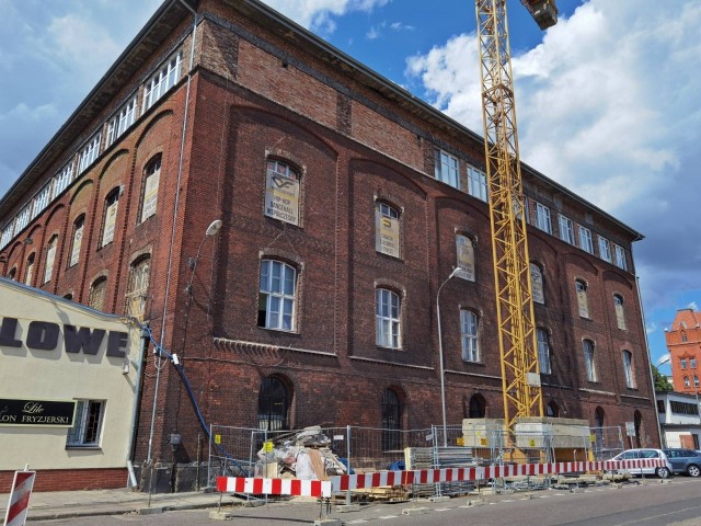 Tak wyglądają prace rozbiórkowe przy przebudowie Słowianina w Szczecinie