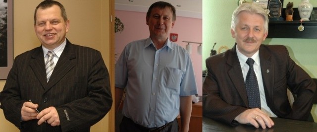 Od lewej: Waldemar Czaja (Zębowice), Włodzimierz Kierat (Radłów), Jan Leszek Wiącek (Wołczyn).