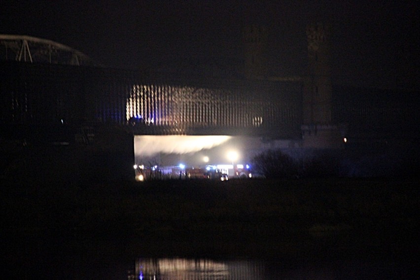 Pożar mostu w Tczewie [26.11.2015 r.]