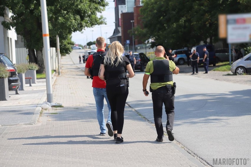 Policyjna akcja na Kępskiej w Opolu.