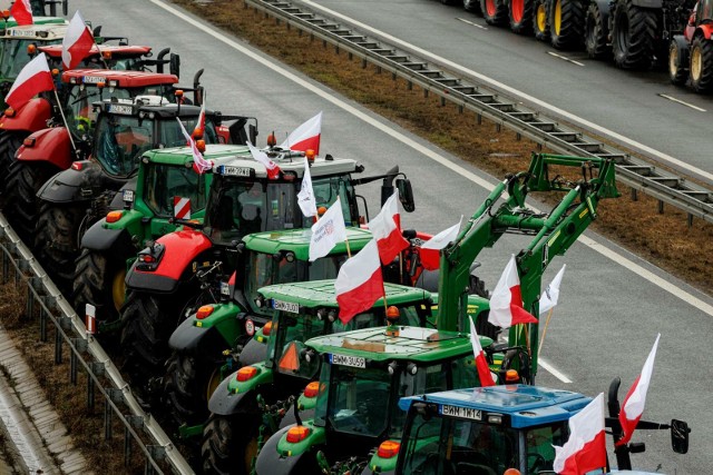 Protest rolników w Wielkopolsce