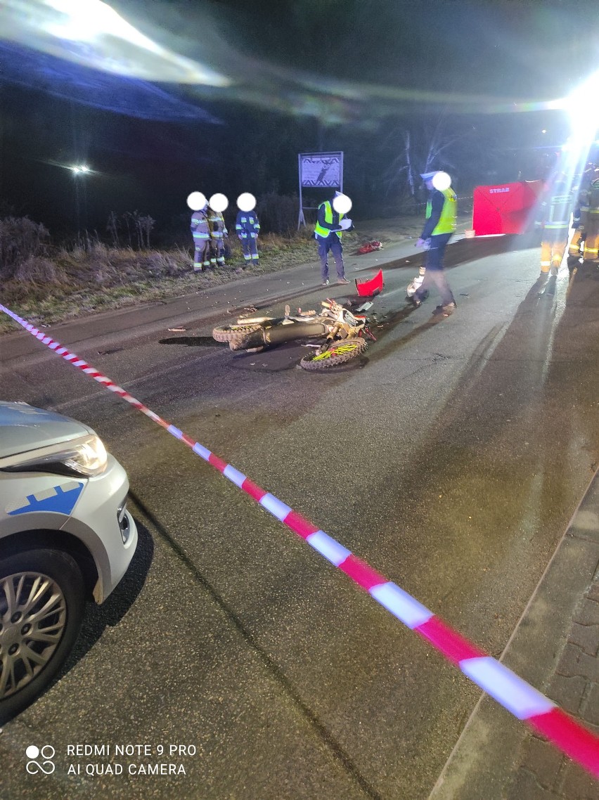 Groźny wypadek wydarzył się na ul. Łazowskiej w Dąbrowie...