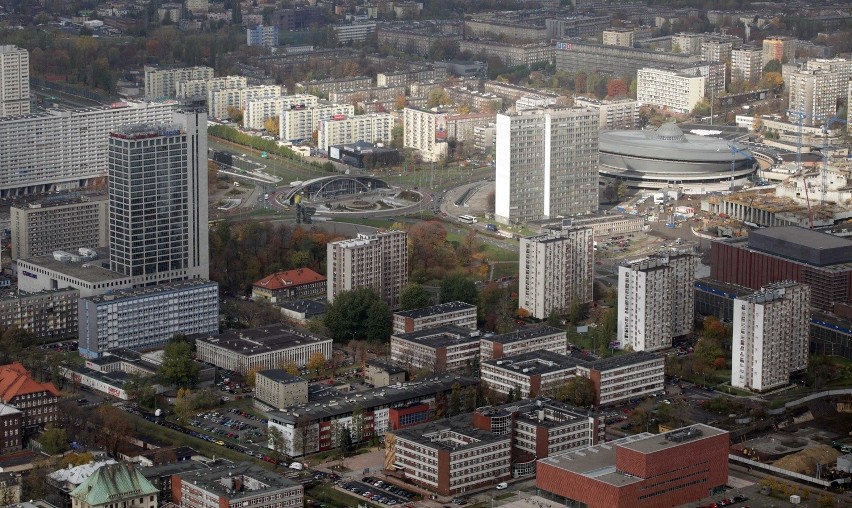 Katowice, okolice Spodka i ronda