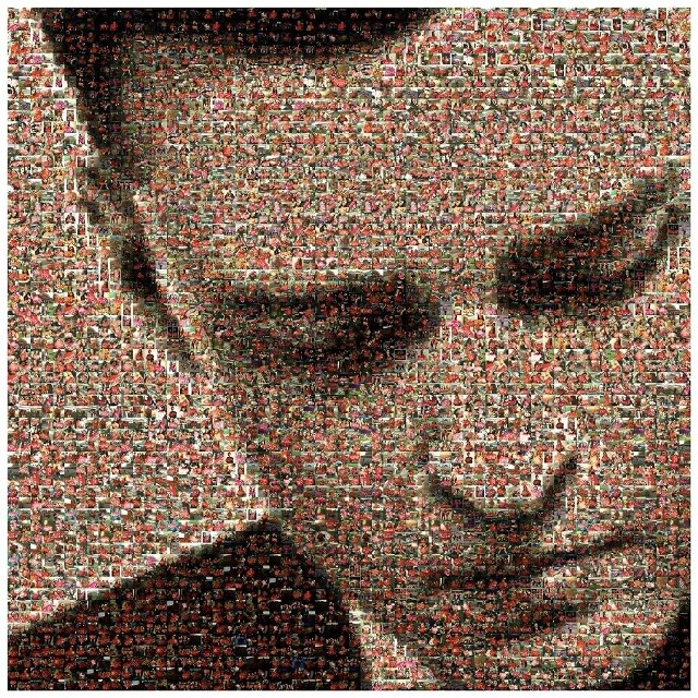 Portret Justina Timberlake'a złożony ze zdjęć uczestników akcji We Love You Justin