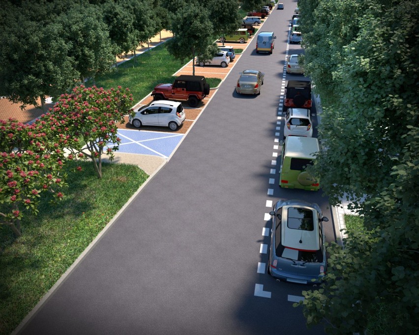 Będą dodatkowe miejsca parkingowe wzdłuż pasażu Kusocińskiego przy dworcu PKP w Zduńskiej Woli? Urząd pyta mieszkańców. Jest ankieta ZDJĘCIA