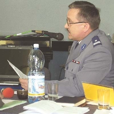 Wiesław Małachwiej, z-ca komendanta KPP w Sokółce mówił o efektach działań policjantów
