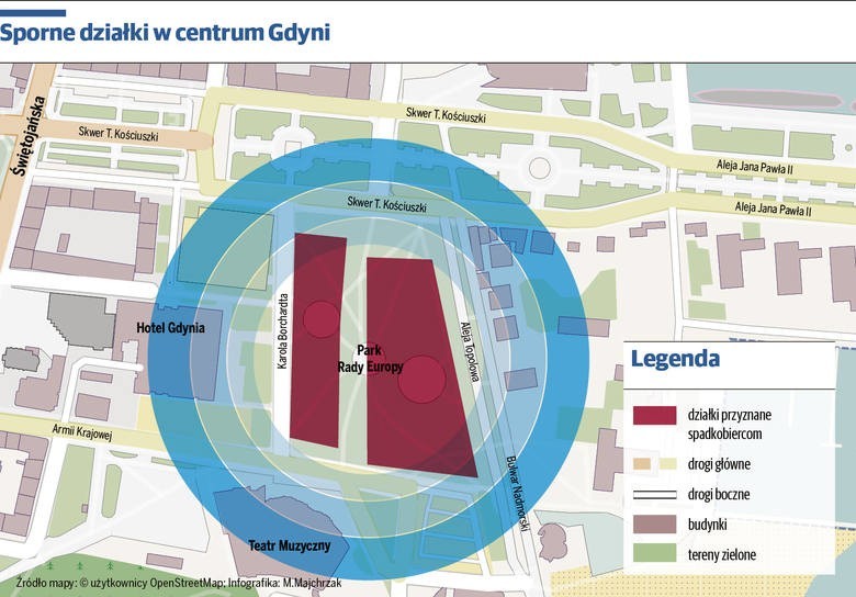 Gdynia straci działki warte miliony złotych? Spór o Park Rady Europy