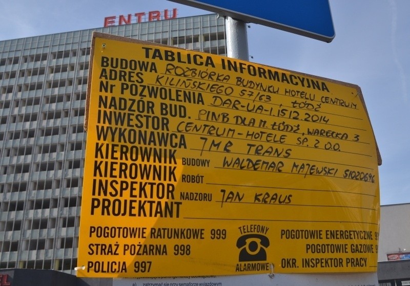 I po hotelu Centrum! Teraz przerobią go na drogi [zdjęcia]