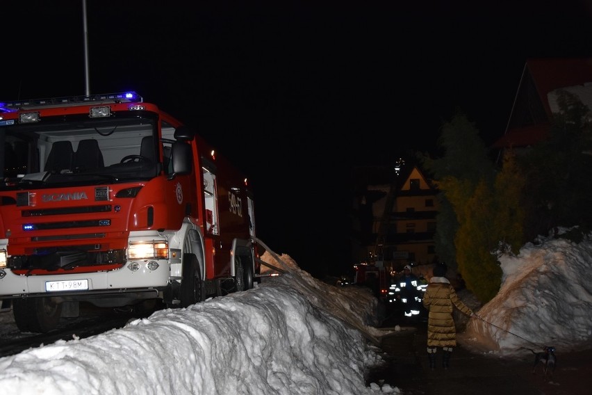 Pożar Bukowina Tatrzańska - 2.02.2019