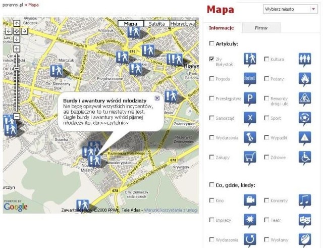 Mapę można zobaczyć w naszym nowym serwisie mapowym (z prawej strony portalu).