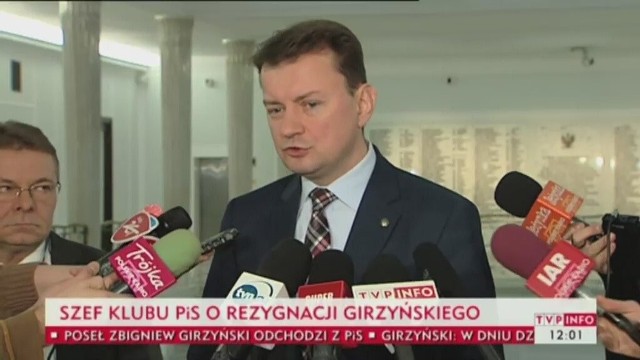 Zbigniew Girzyński złożył rezygnacje z przynależności z klubu parlamentarnego PIS