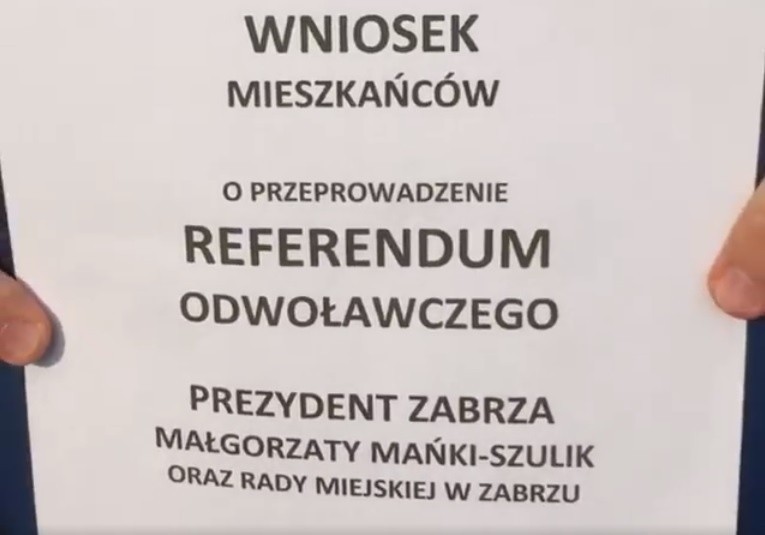 Stowarzyszenie Lepsze Zabrze chce odwołać prezydent Zabrza. Złożyli wniosek o referendum