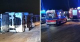 Przy ulicy Trębackiej w Zabrzu podczas rozładunku przewrócił się samochód ciężarowy. Do szpitala trafiła jedna osoba