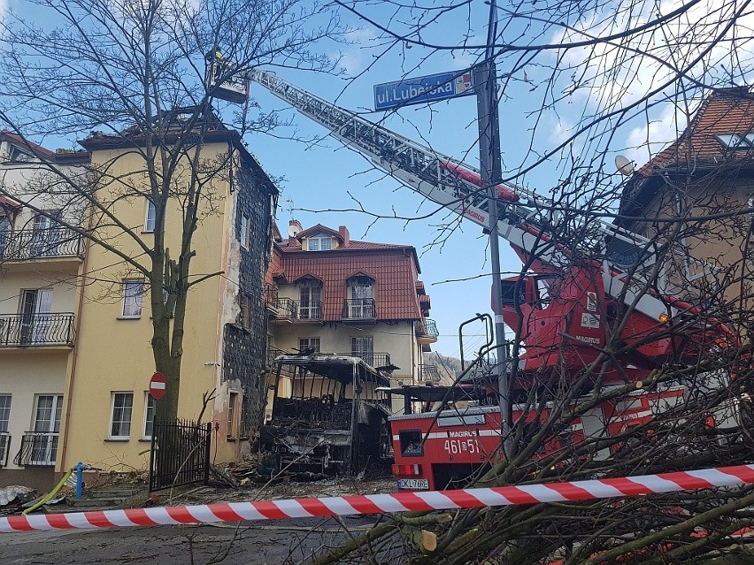 Pożar w Kudowie-Zdroju, 2 kwietnia 2018