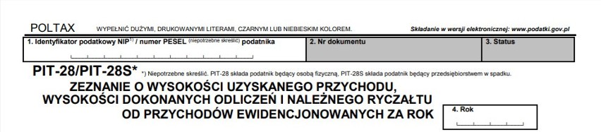 PIT-28. Jak wypełnić formularz? WZÓR online dla wynajmujących, z małą firmą, wspólników. Rozliczenie PIT-28 krok po kroku DRUK