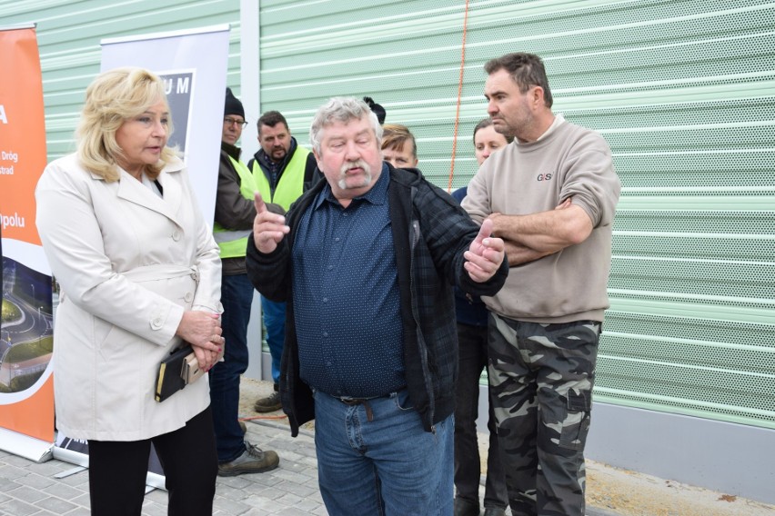 Otwarcie obwodnicy Myśliny i protest mieszkańców.